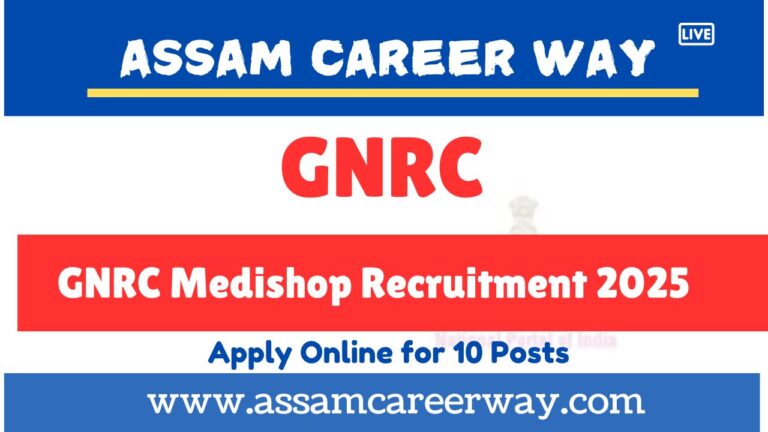 GNRC Medishop Recruitment 2025 – Apply Online for 10 Posts