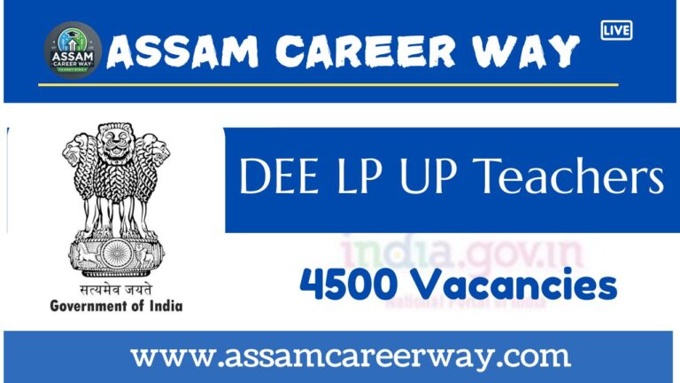 DEE LP UP Teacher Recruitment 2025 – Apply Online for 4500 Vacancies