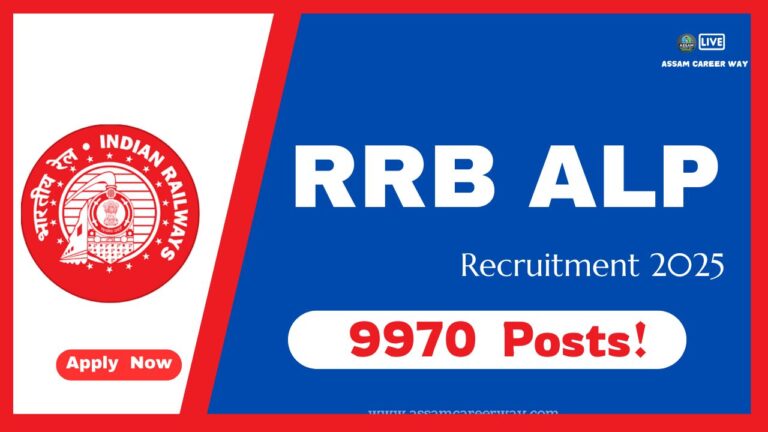 RRB ALP Recruitment 2025 – Apply Online for 9970 Assistant Loco Pilot Posts!