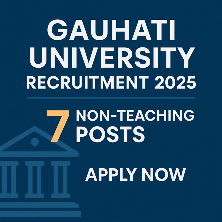 Gauhati University Recruitment 2025 – Apply Now for 7 Esteemed Non-Teaching Positions