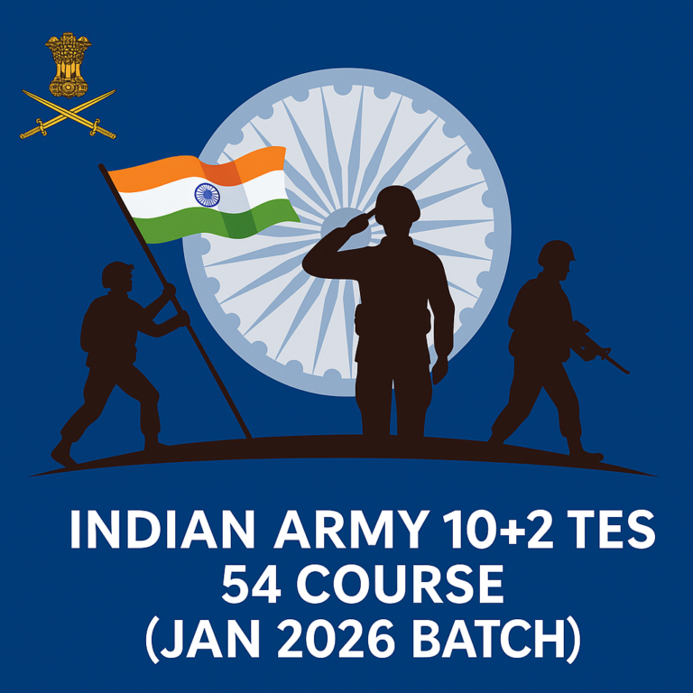 Indian Army 10+2 TES 54 Course – January 2026: Officer Entry Notification Out | Apply Online Now