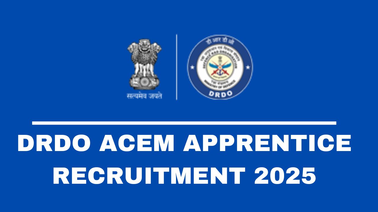 DRDO ACEM Apprentice Recruitment 2025 – Apply Now for 41 Graduate & Technician Positions!