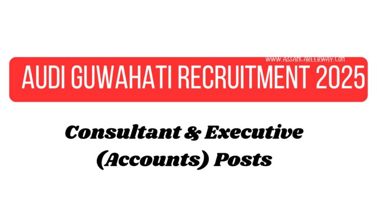 Audi Guwahati Recruitment 2025 – Apply for Sales Consultant & Executive (Accounts) Posts!