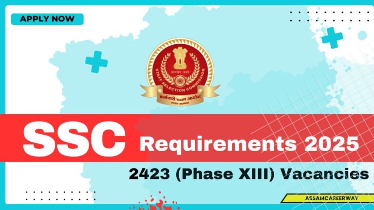 SSC Recruitment 2025 – 2423 Selection Post Phase 13 Vacancies Out!