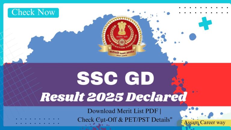 SSC GD Result 2025 declared – Download merit list PDF and check cut-off marks and PET/PST details online"