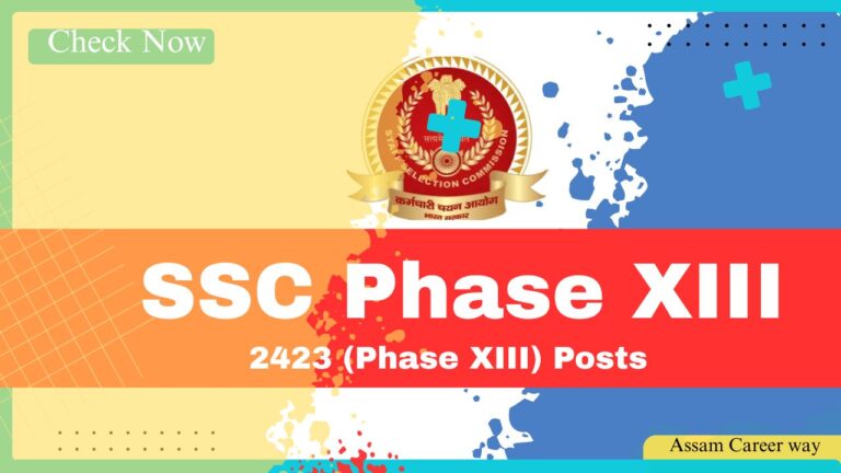 SSC Selection Post Recruitment 2025 – Apply Online for 2423 Phase XIII Vacancies