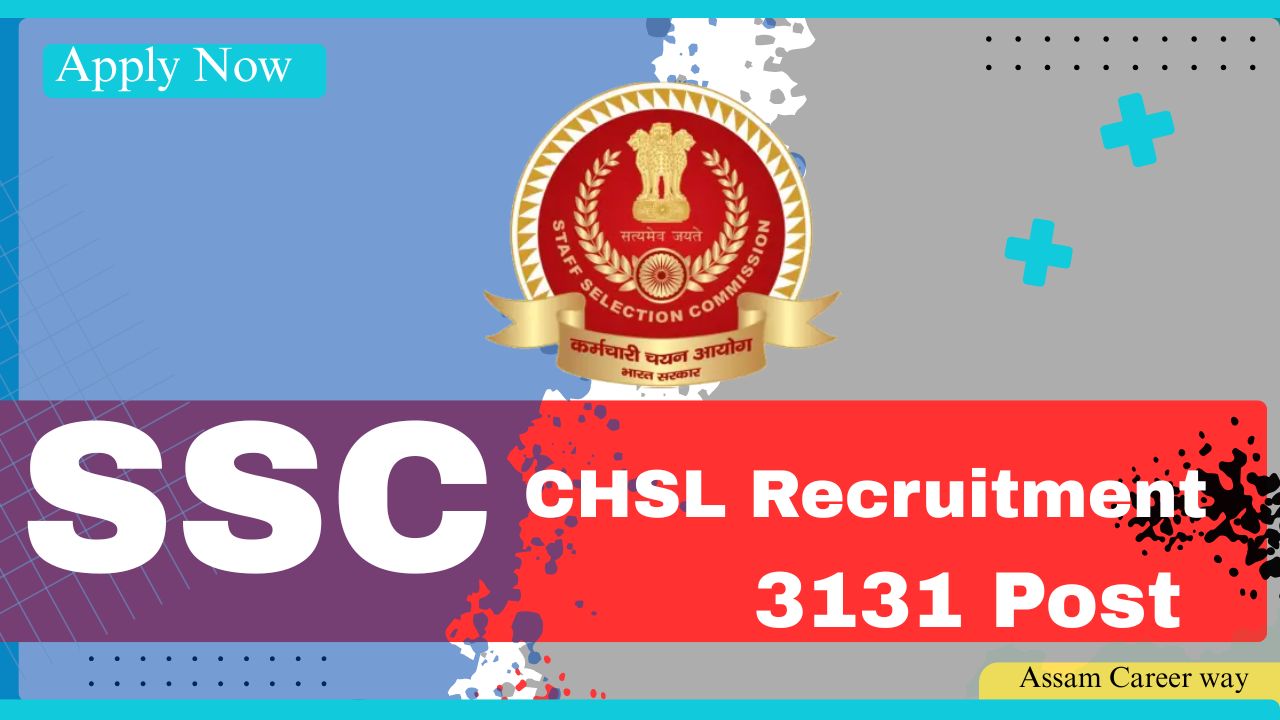 SSC CHSL Recruitment 2025 banner showing LDC, DEO, and JSA job openings with online application details and deadlines.
