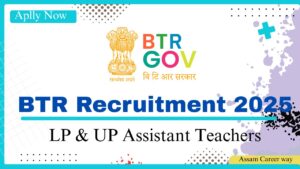 Online application portal for BTR LP and UP Teacher Recruitment 2025