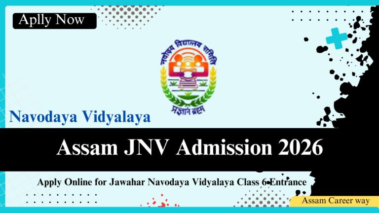Assam JNV Admission 2026 online