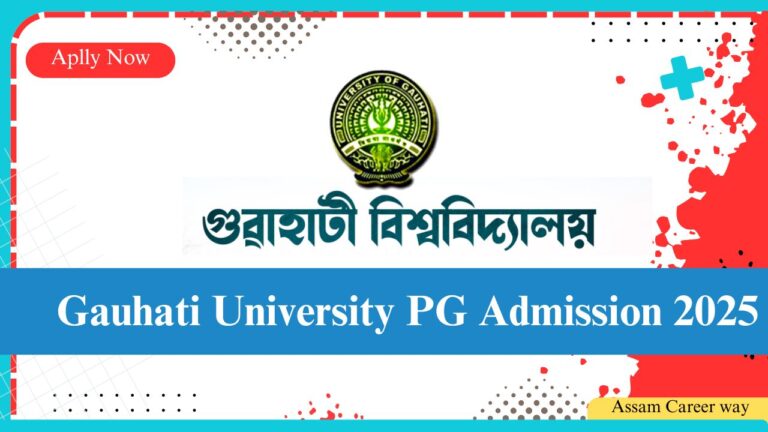 Gauhati University PG Admission 2025