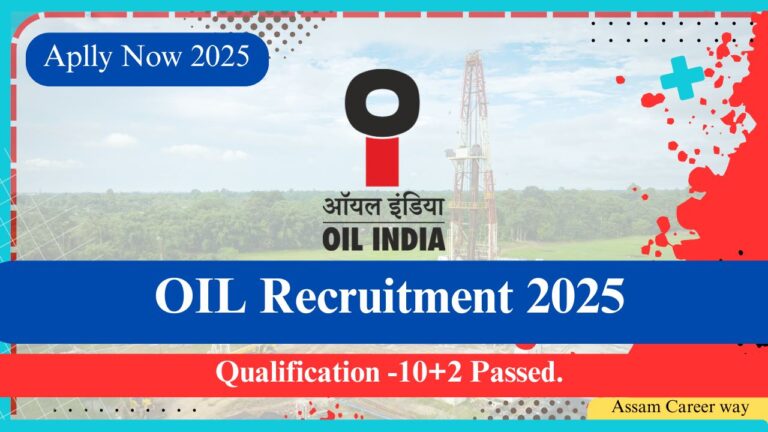 Oil India Limited Recruitment 2025 official notification for Junior Office Assistant posts
