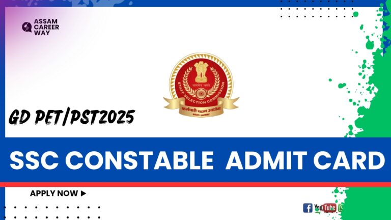 SSC Constable GD PET/PST Admit Card 2025: Your Ultimate Guide to Download and Prepare