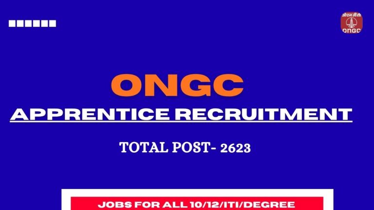 ONGC Apprentice Recruitment 2025 – Apply Online for 2623 Apprentice Posts