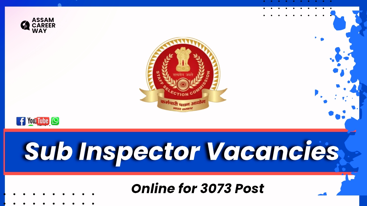 SSC CPO Recruitment 2025 – 3073 Sub Inspector Posts, Online Apply